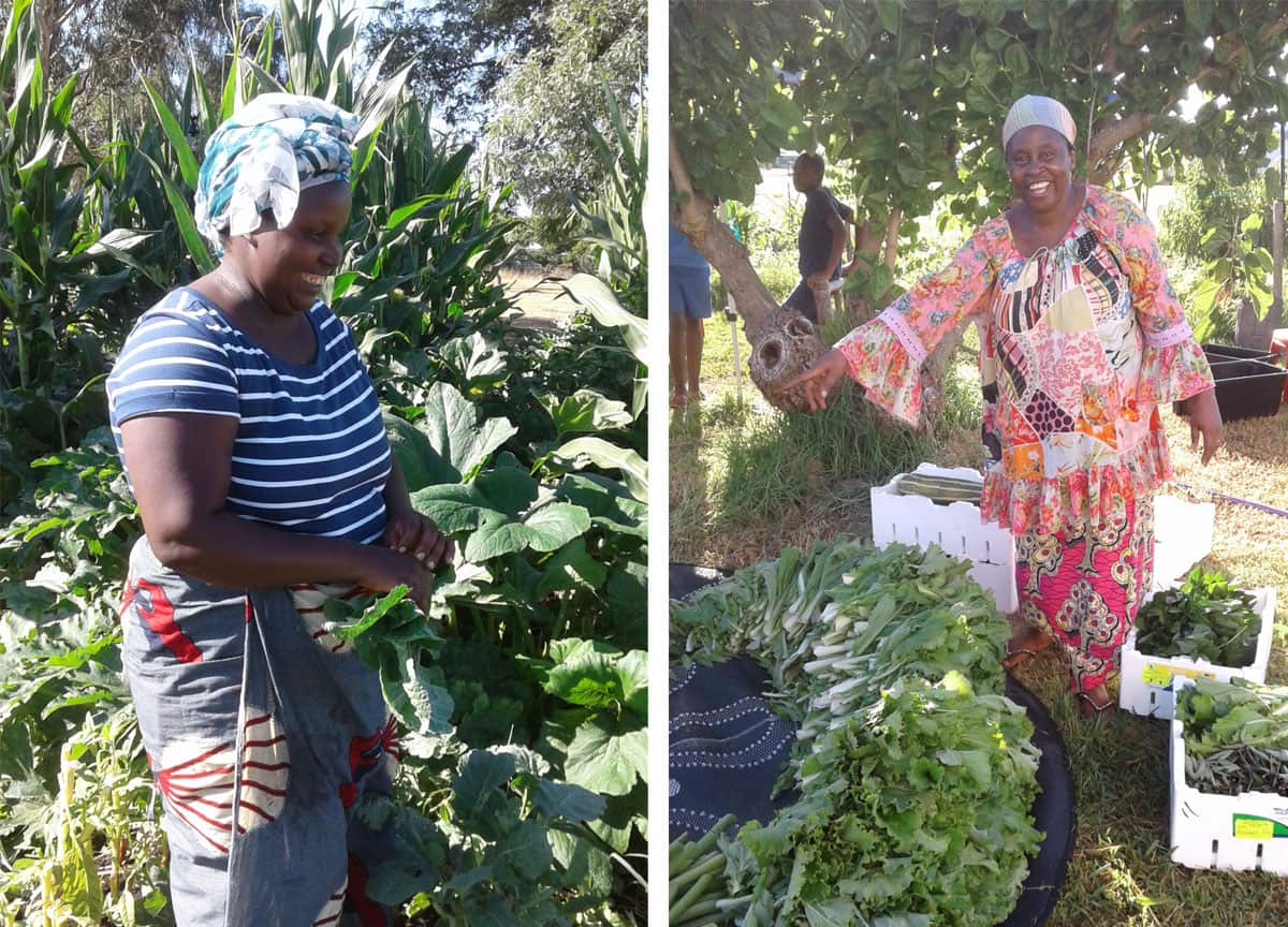 Mwisa Mujawimana and Miriam Mangaza at The Mulberry Project