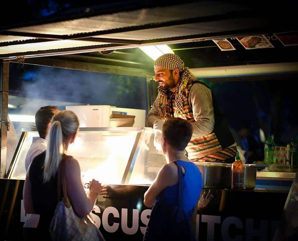 Nadeem Turkia in his Syrian food truck Flavours of Damascus