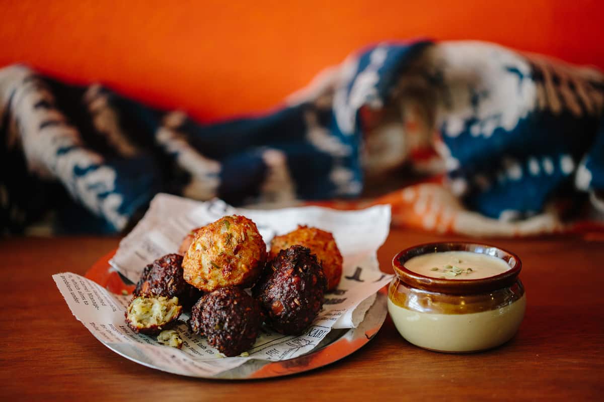 Indian falafels from Nalini's Wholesome Street Food eatery.