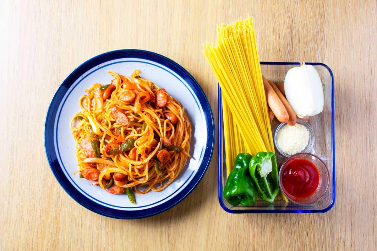 This Japanese interpretation of spaghetti likely originated in Yokohama.
