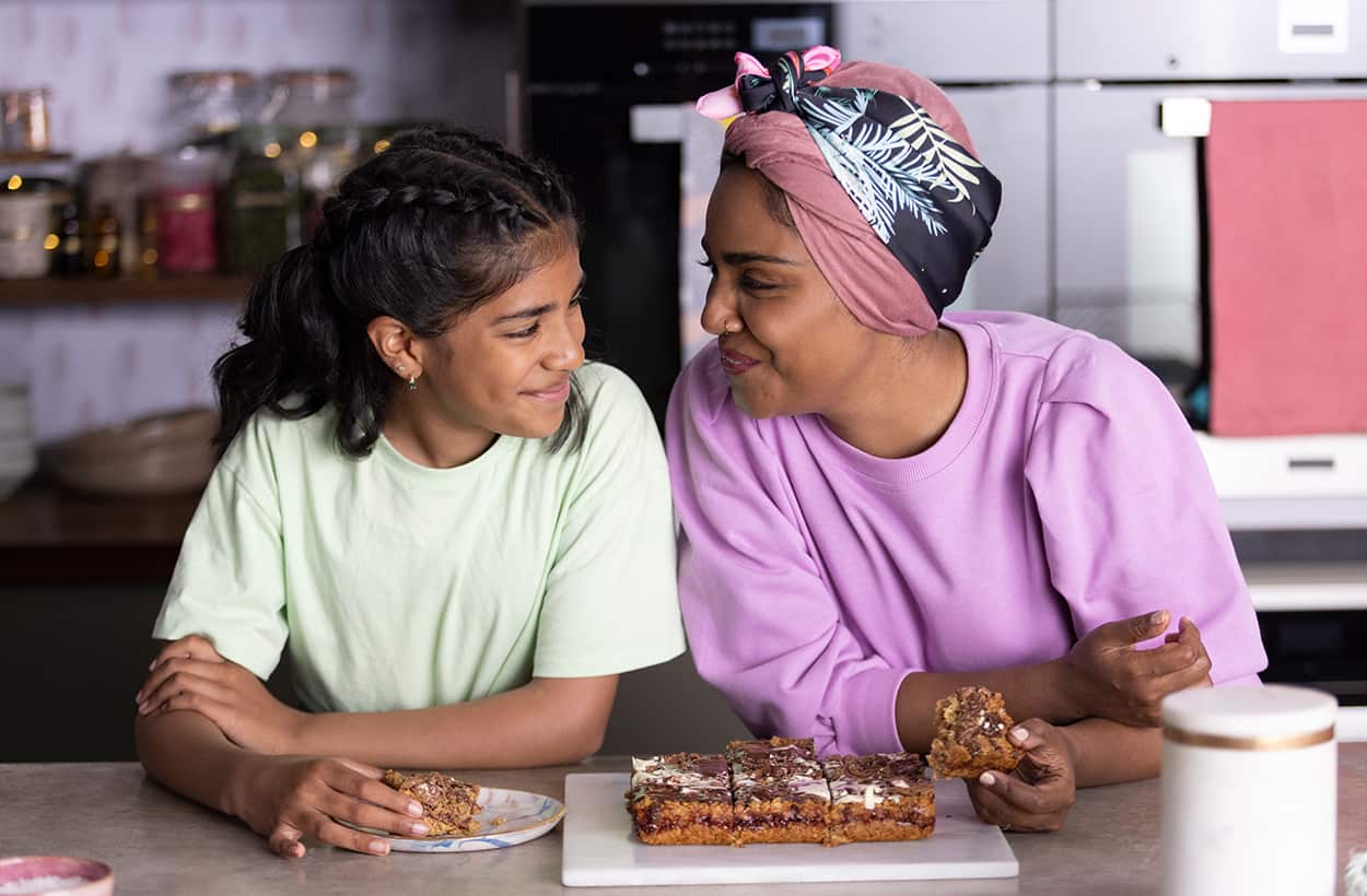 Naduya Hussain and daugher Maryam