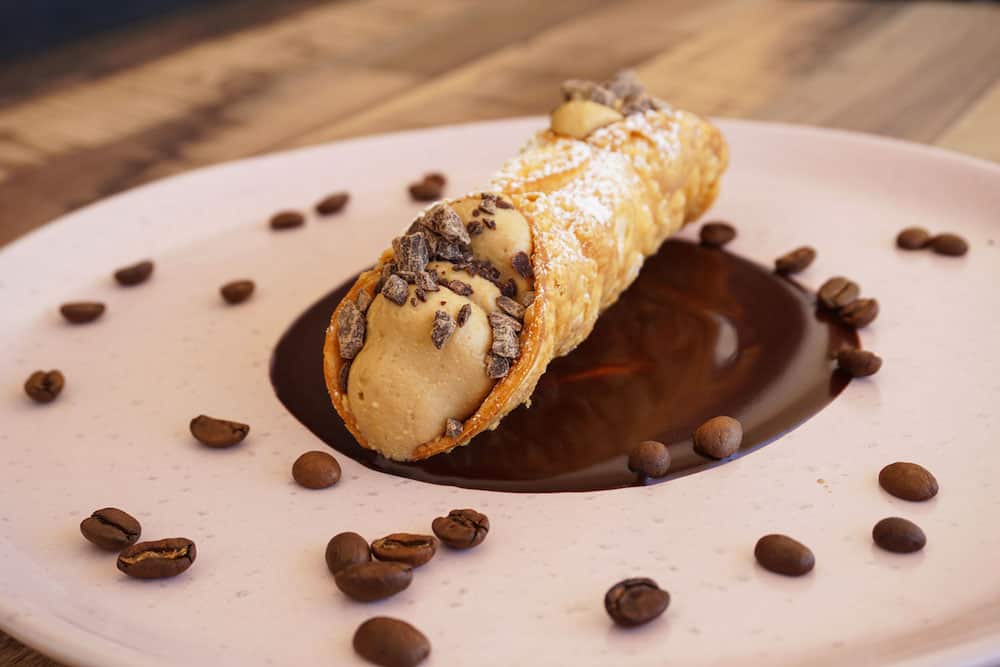 That's Amore Cheese's experiments with cannoli can also be found at the market.