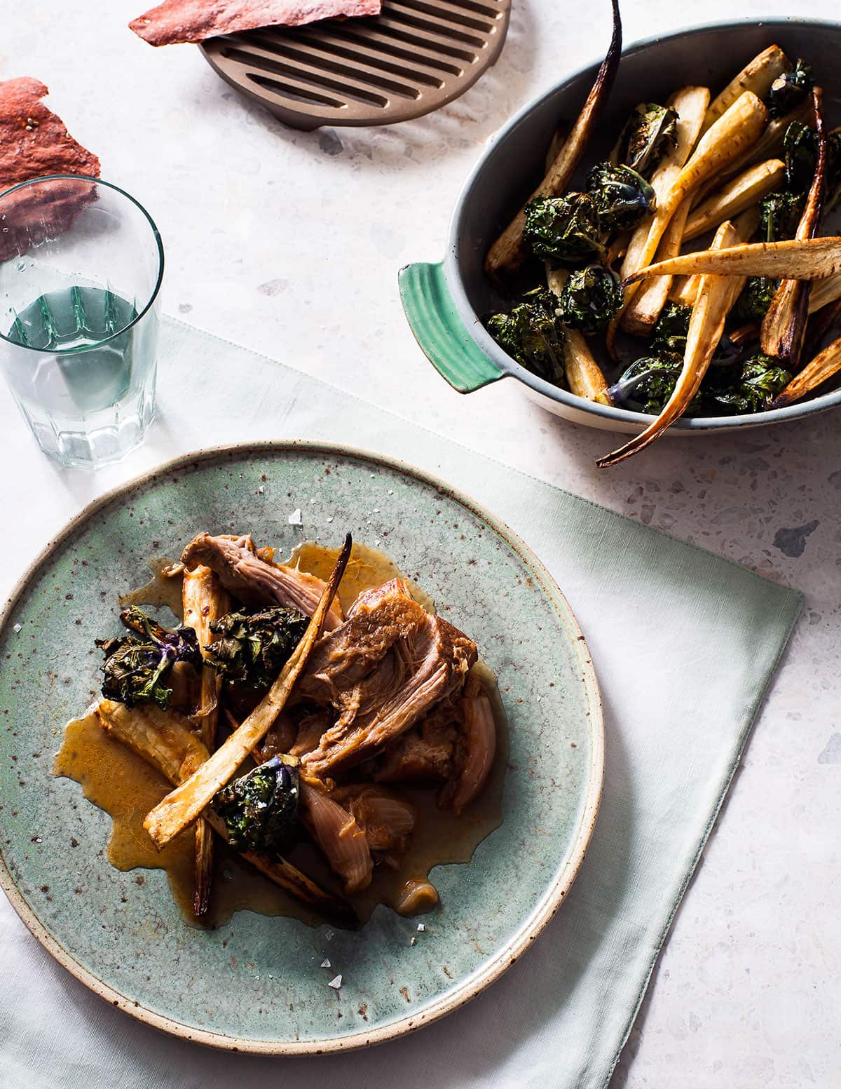 Rhubarb braised pork