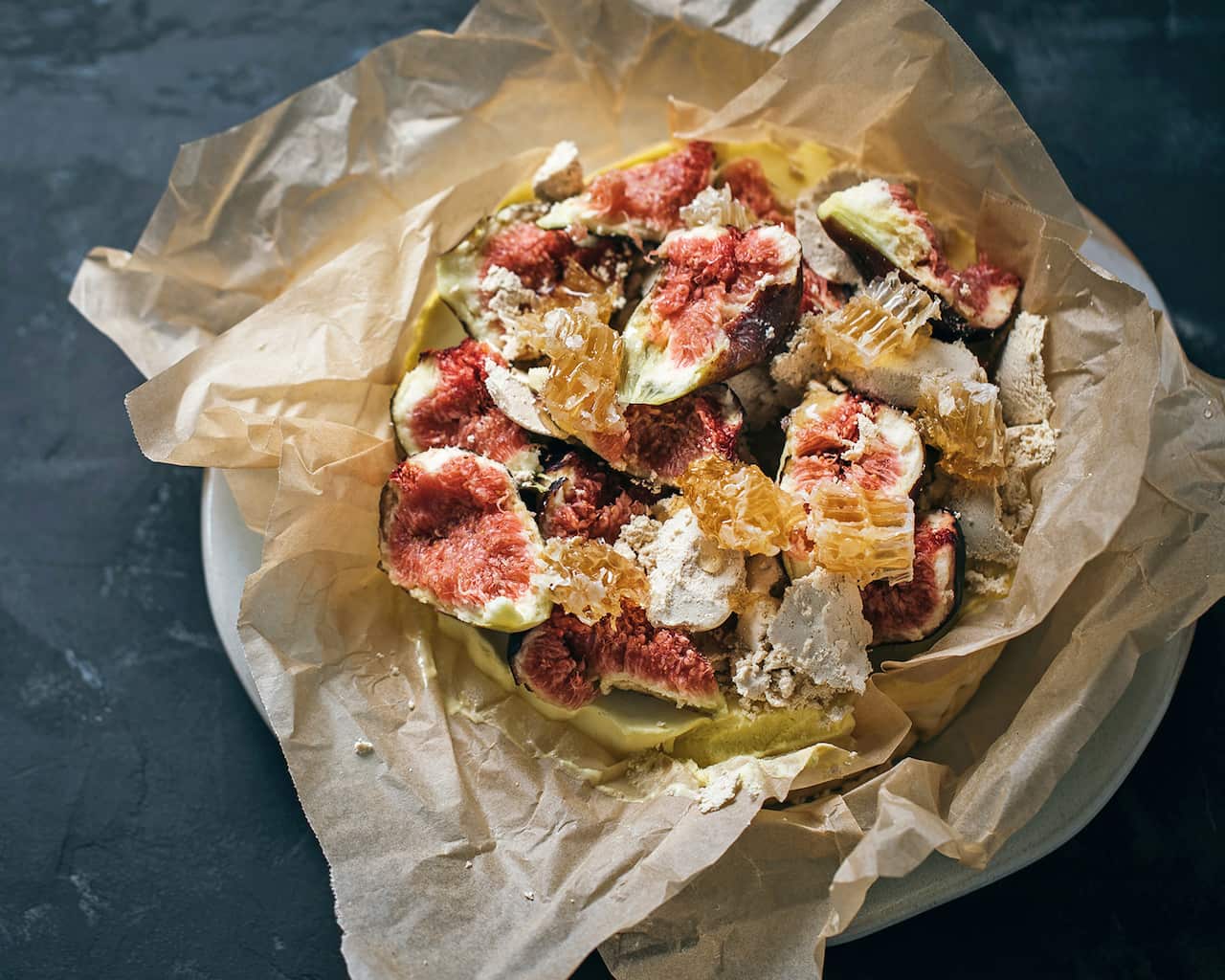 No-churn olive oil ice-cream cake