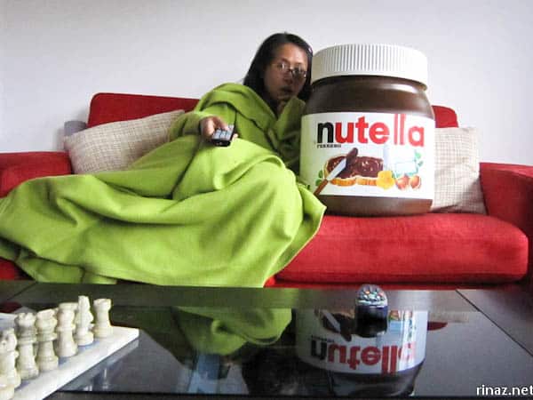 Nutella on the couch