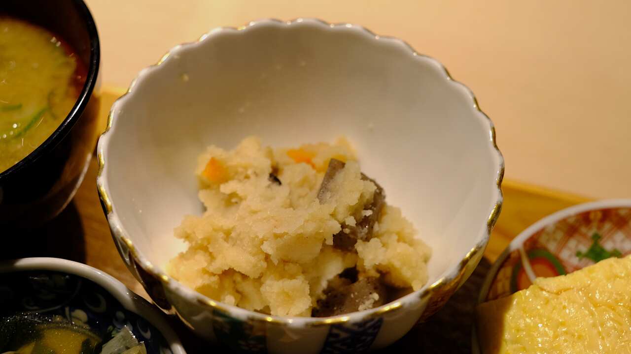 Japanese obanzai food - soybean or okara