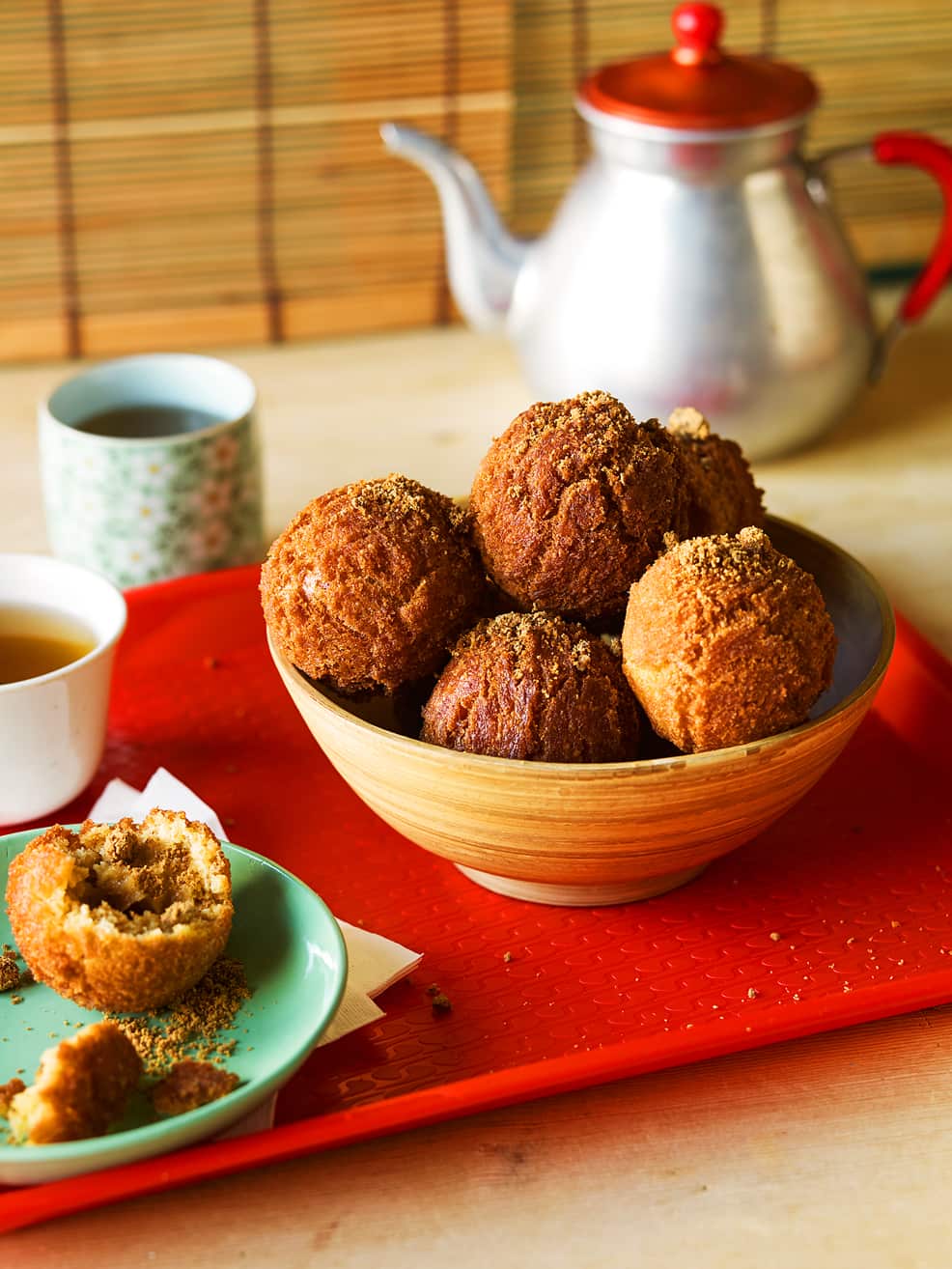 Okinawan black sugar doughnuts