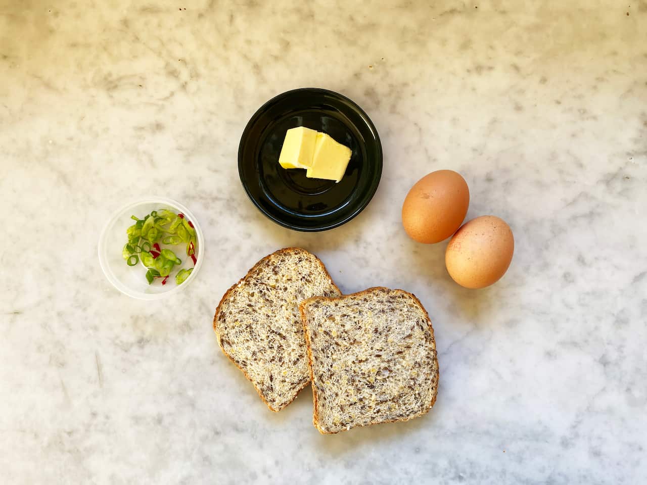 Omelette bread ingredients