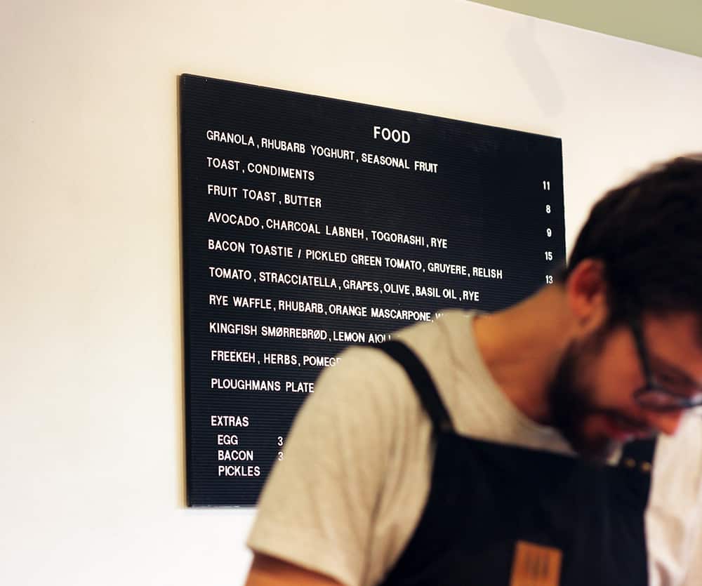 ONA Marrickville menu