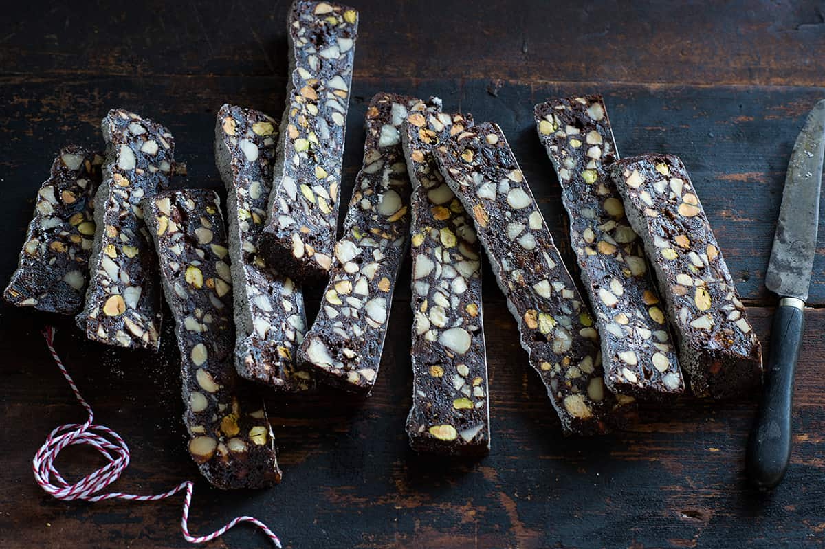 Chocolate and orange panforte