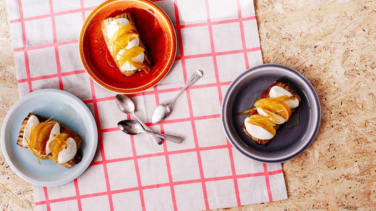 Orange marmalade tartlets