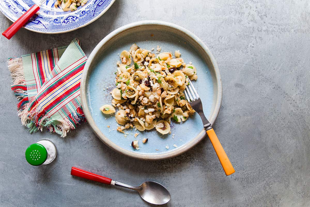 orecchiette with cauliflower
