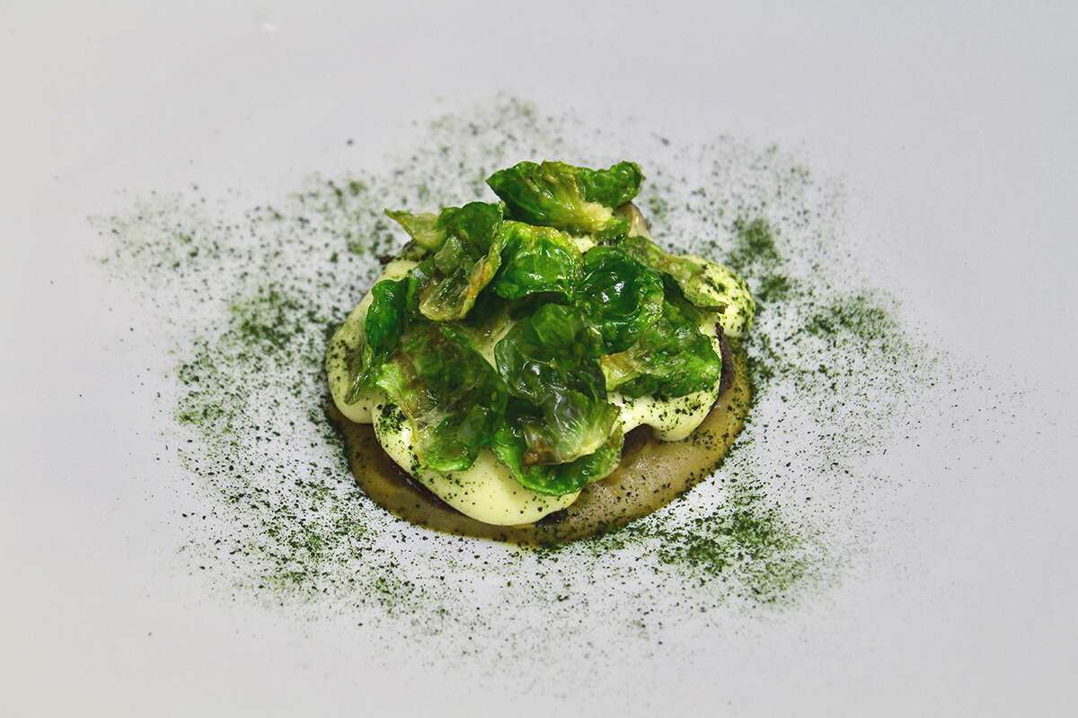 Brussels sprouts get an attractive makeover at Ormeggio at The Spit