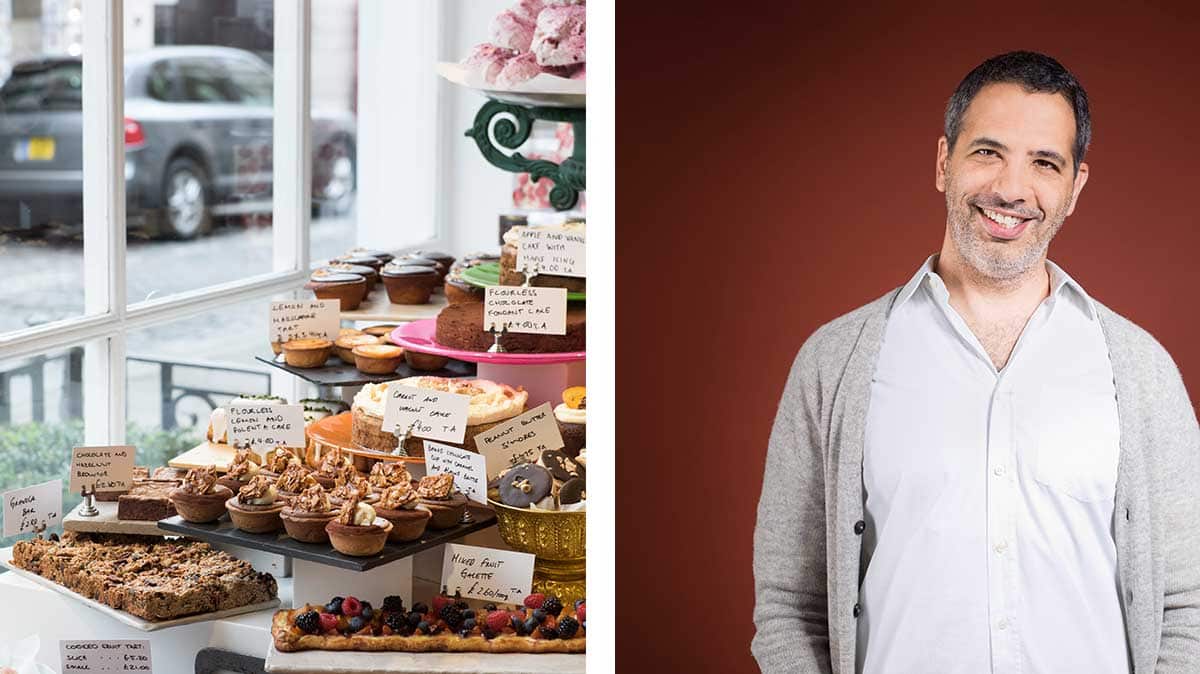 Yotam Ottolengi and Ottolenghi store display