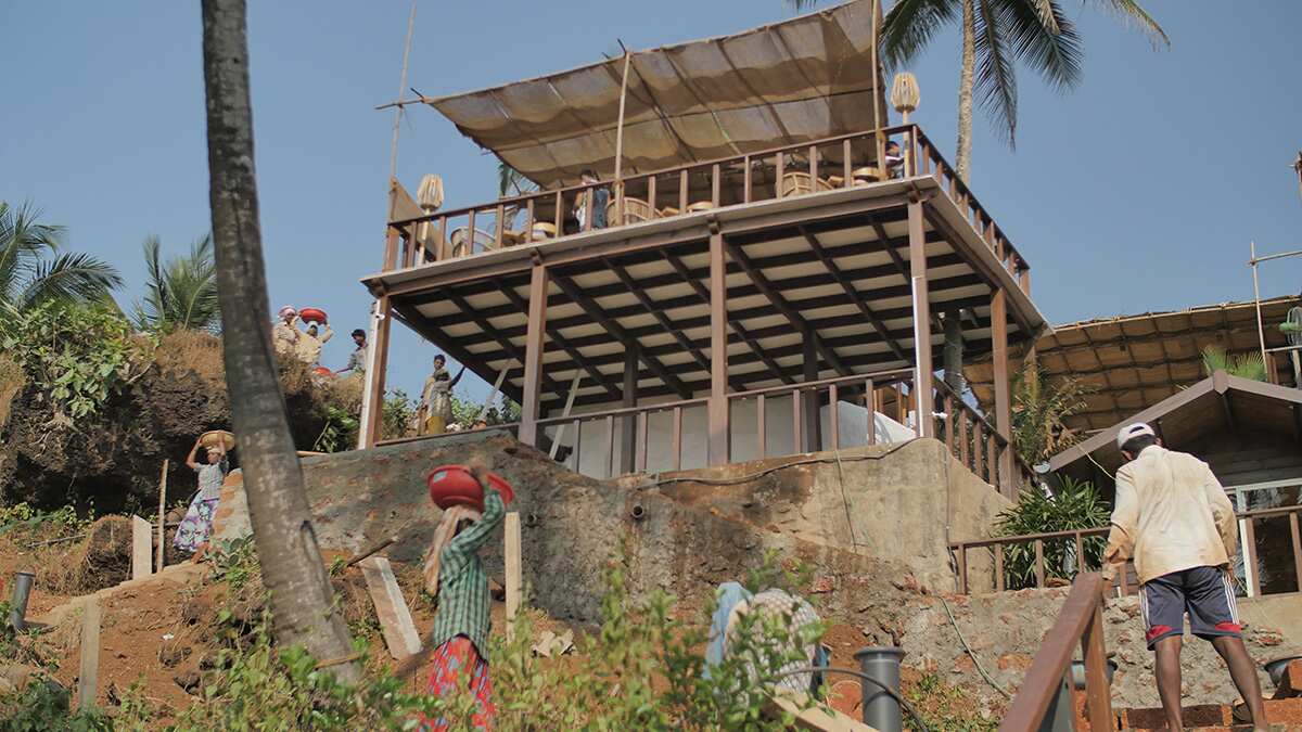 Construction underway in My Restaurant in India