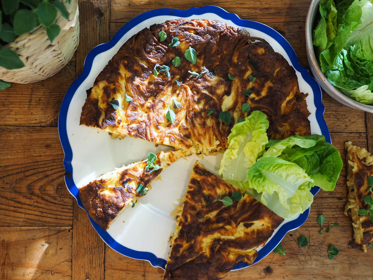 Spaghetti frittata