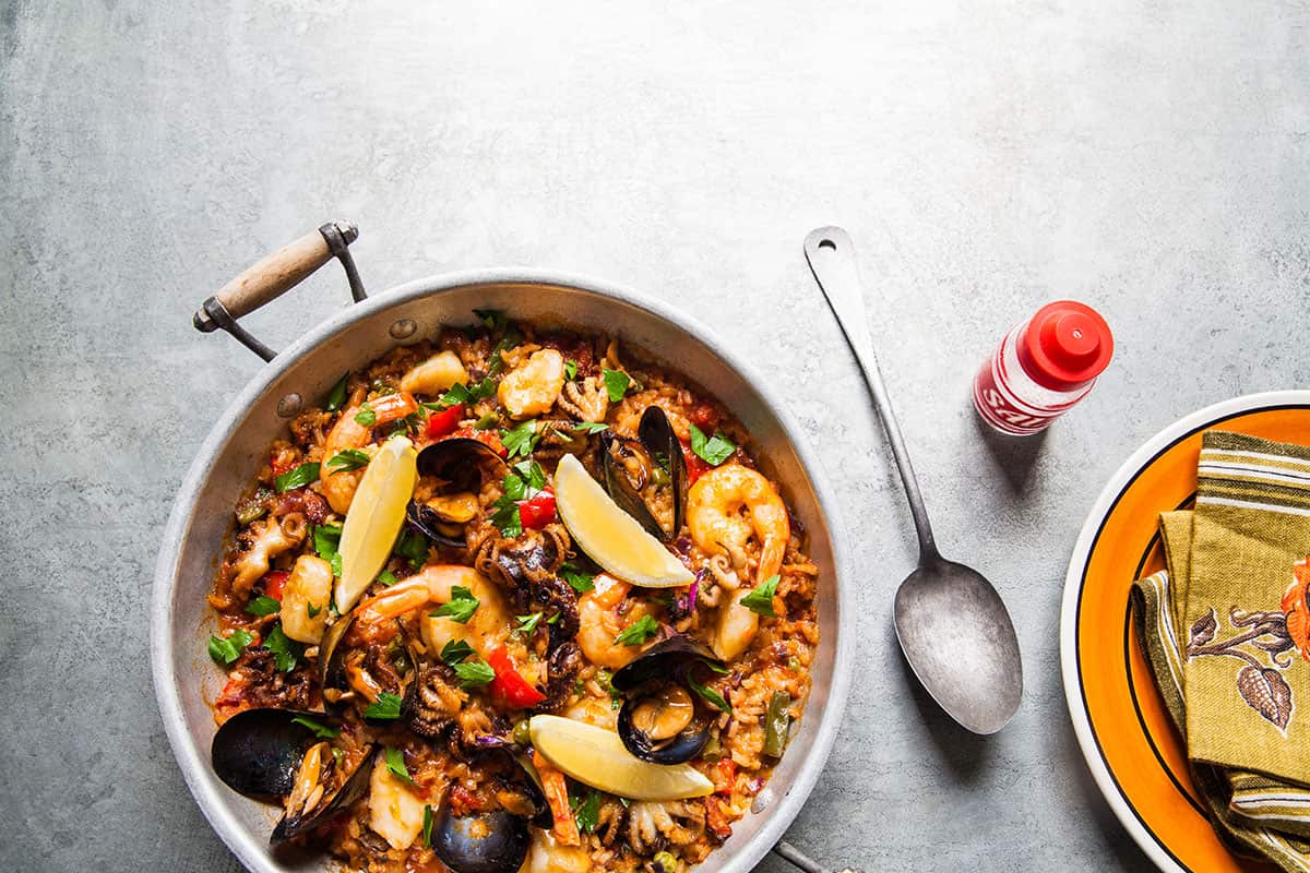 Spain's classic, Paella, is made using bomba rice.