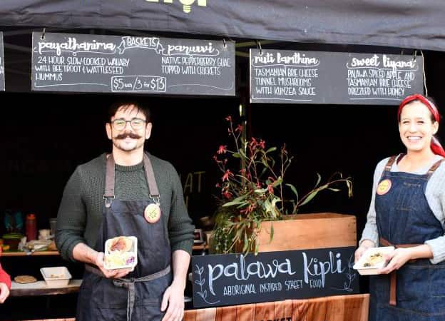 Tim Sculthorpe and Mariana de la Rosa of palawa kipli