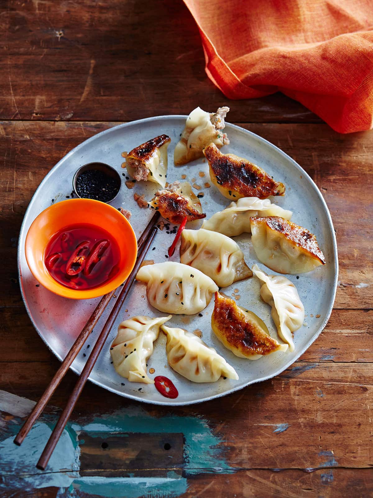 Pork and chilli dumplings