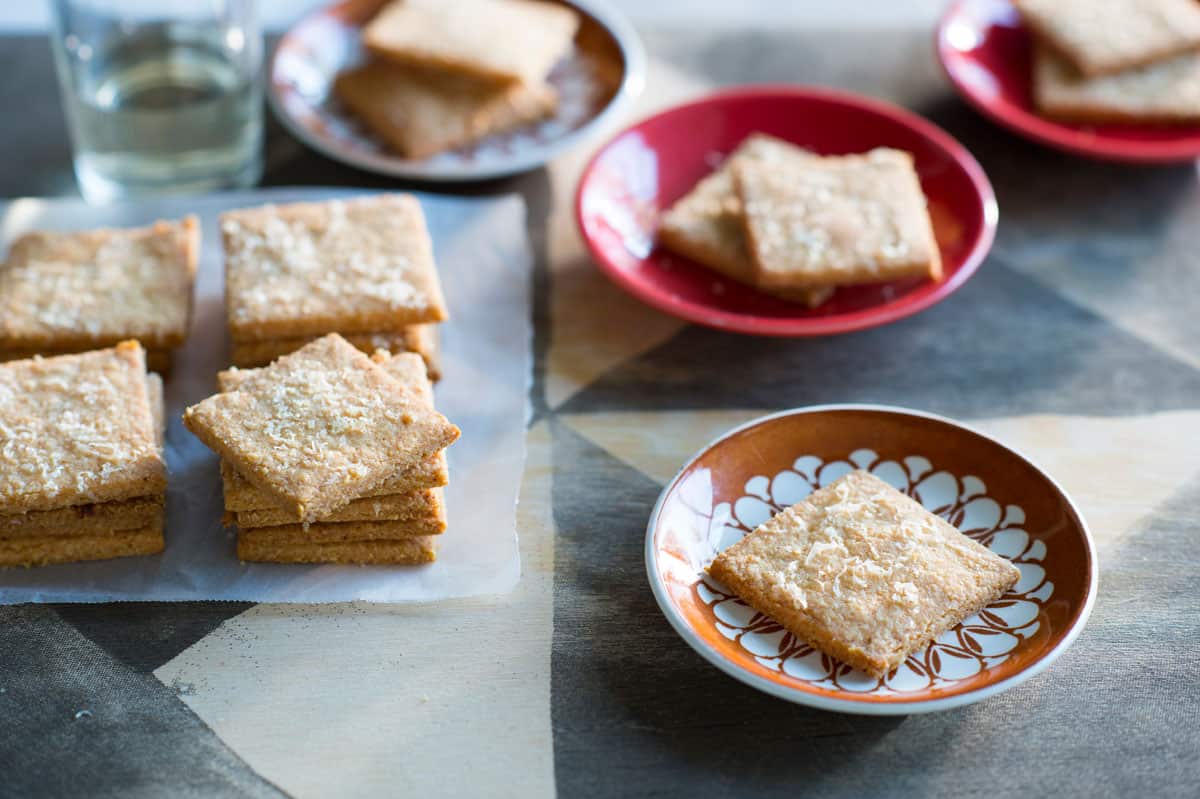 Parmesan crackers