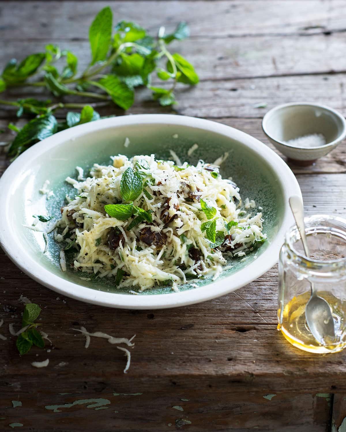 Parsnip, yoghurt and date salad