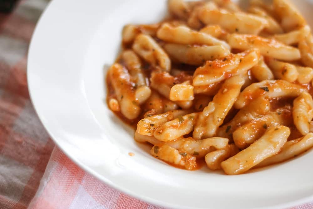 Pasta reward at the end of the day.