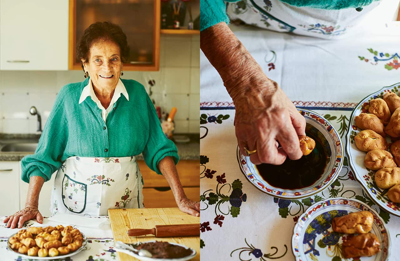Maria’s sweet baked chestnut tortelli (tortelli dolci di castagne)