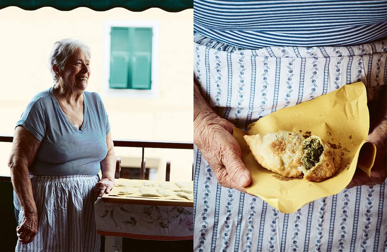 Pasta Granny Adele and her gattafin (fried ravioli)