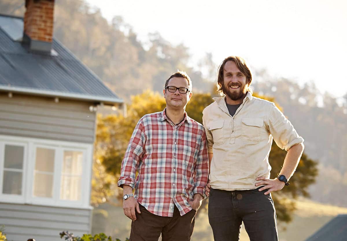 Paul and Hugh at River Cottage