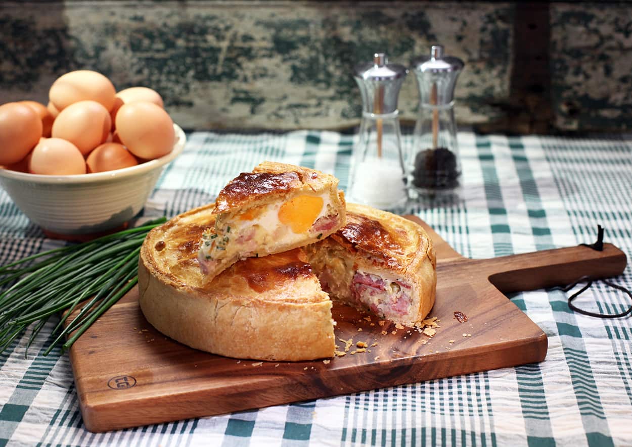 Paul Hollywood's egg and bacon pie