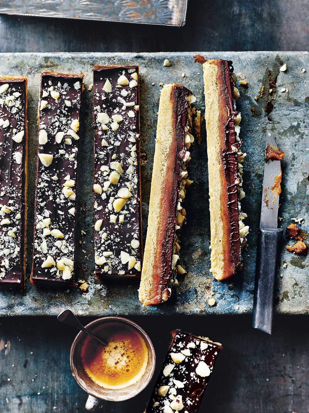 Millionaire’s shortbread with salted caramel from A Baker's LIfe by Paul Hollywood