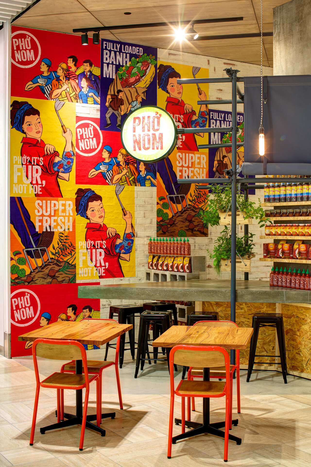 The interiors of Pho Nom in Melbourne.