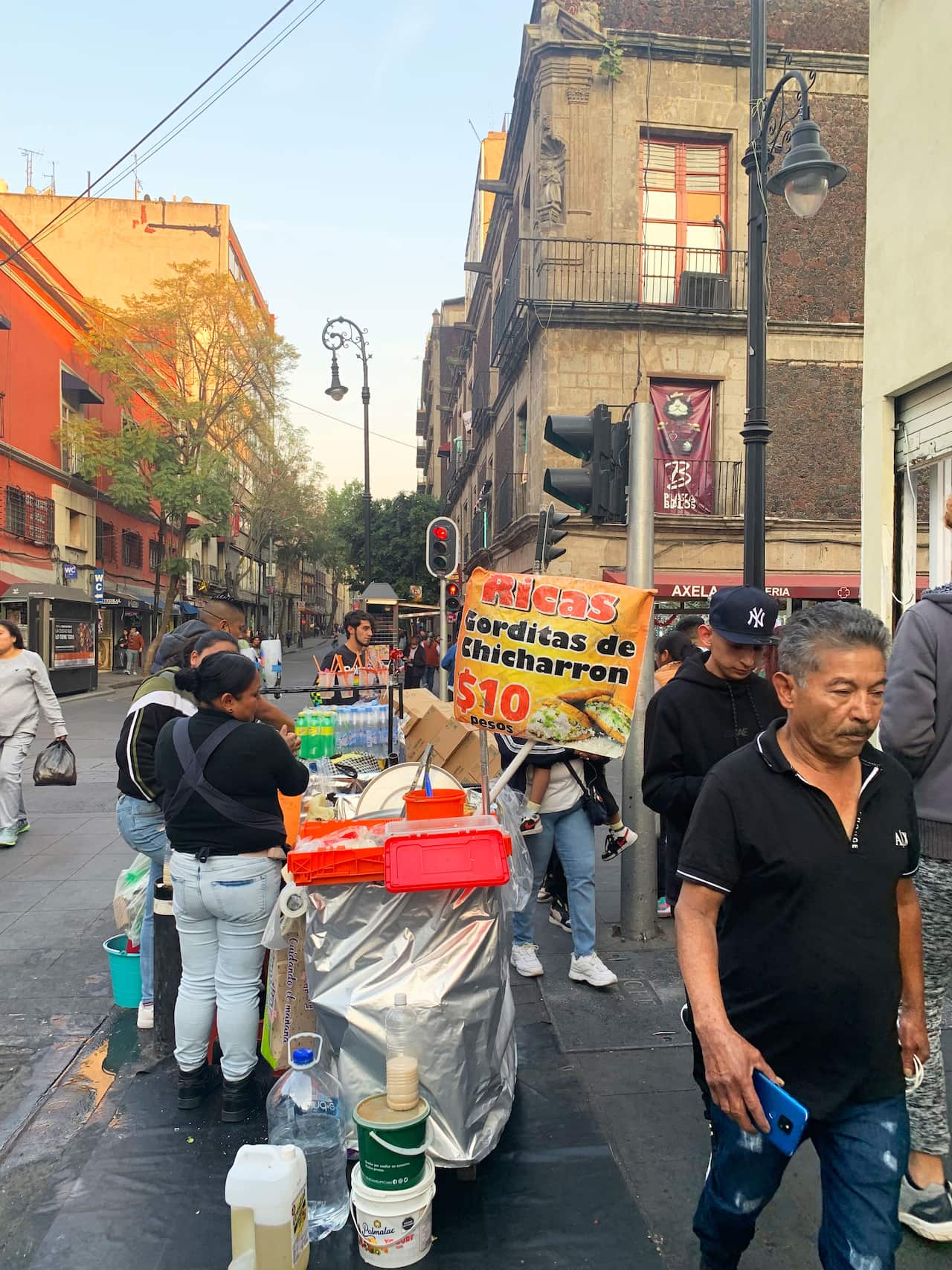 A gorditas stand in Mexico City.