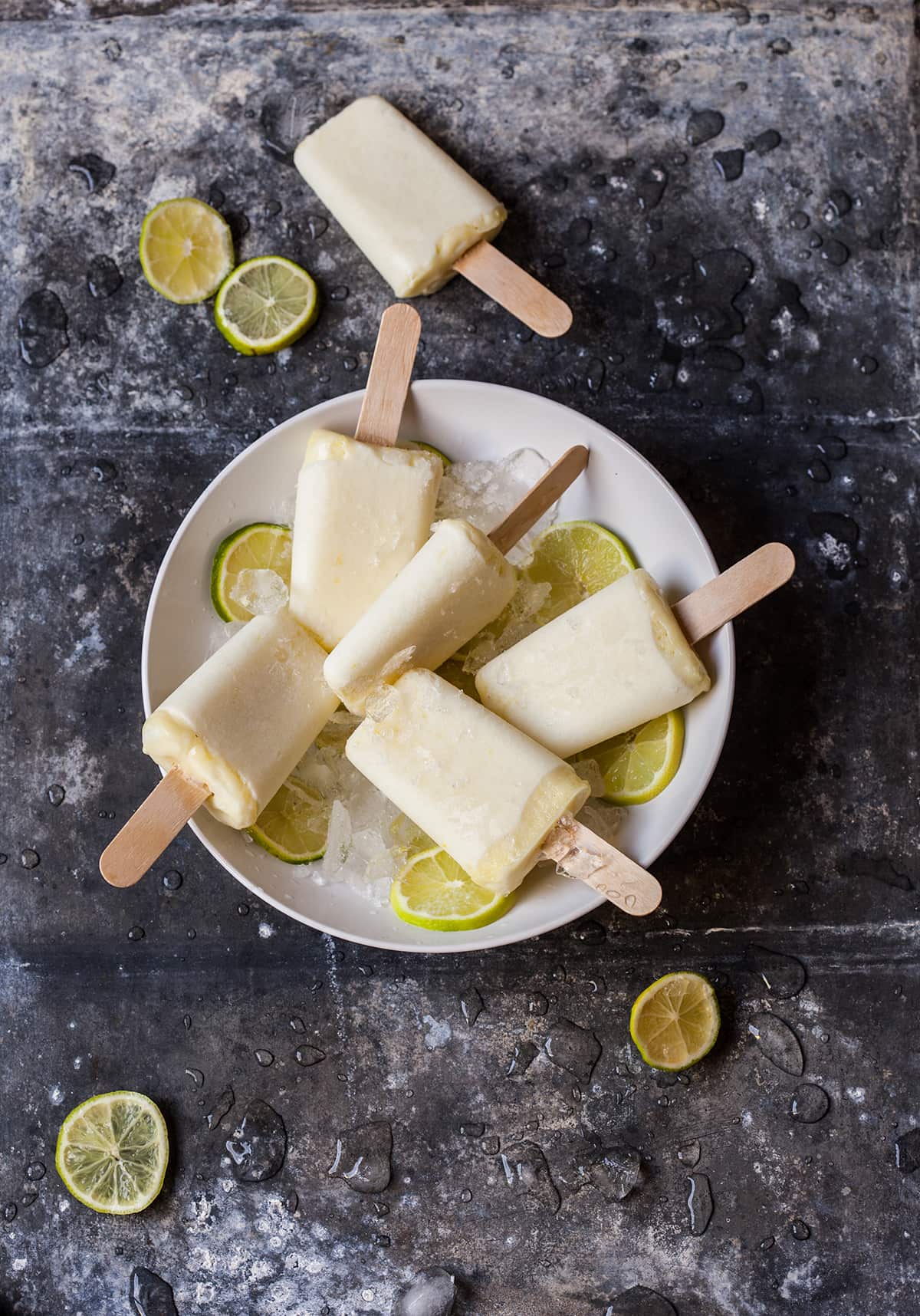 Pina colada popsicles