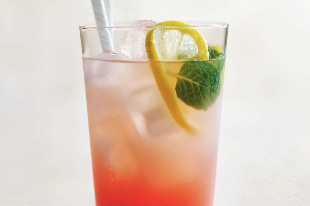 Pink watermelon lemonade