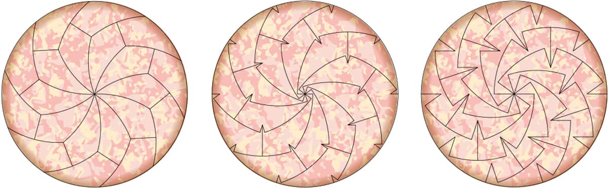 Pizza cutting technique