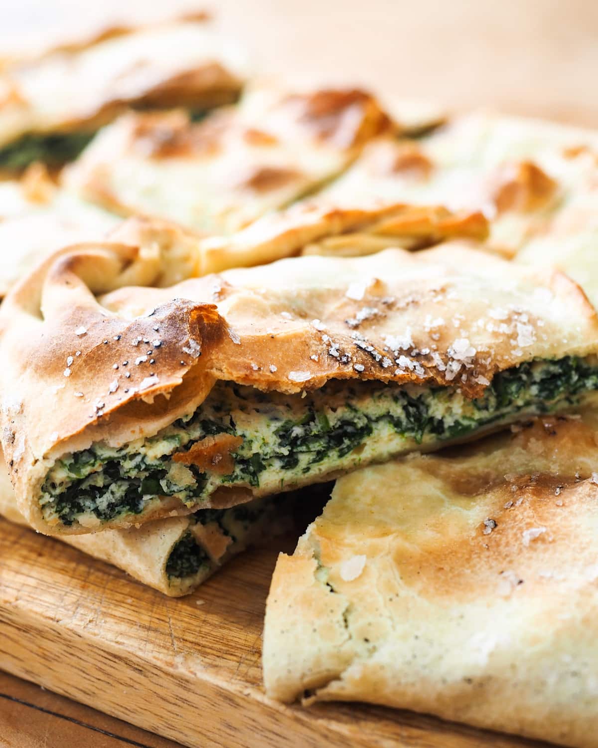 Pizza rustica with olive oil pastry