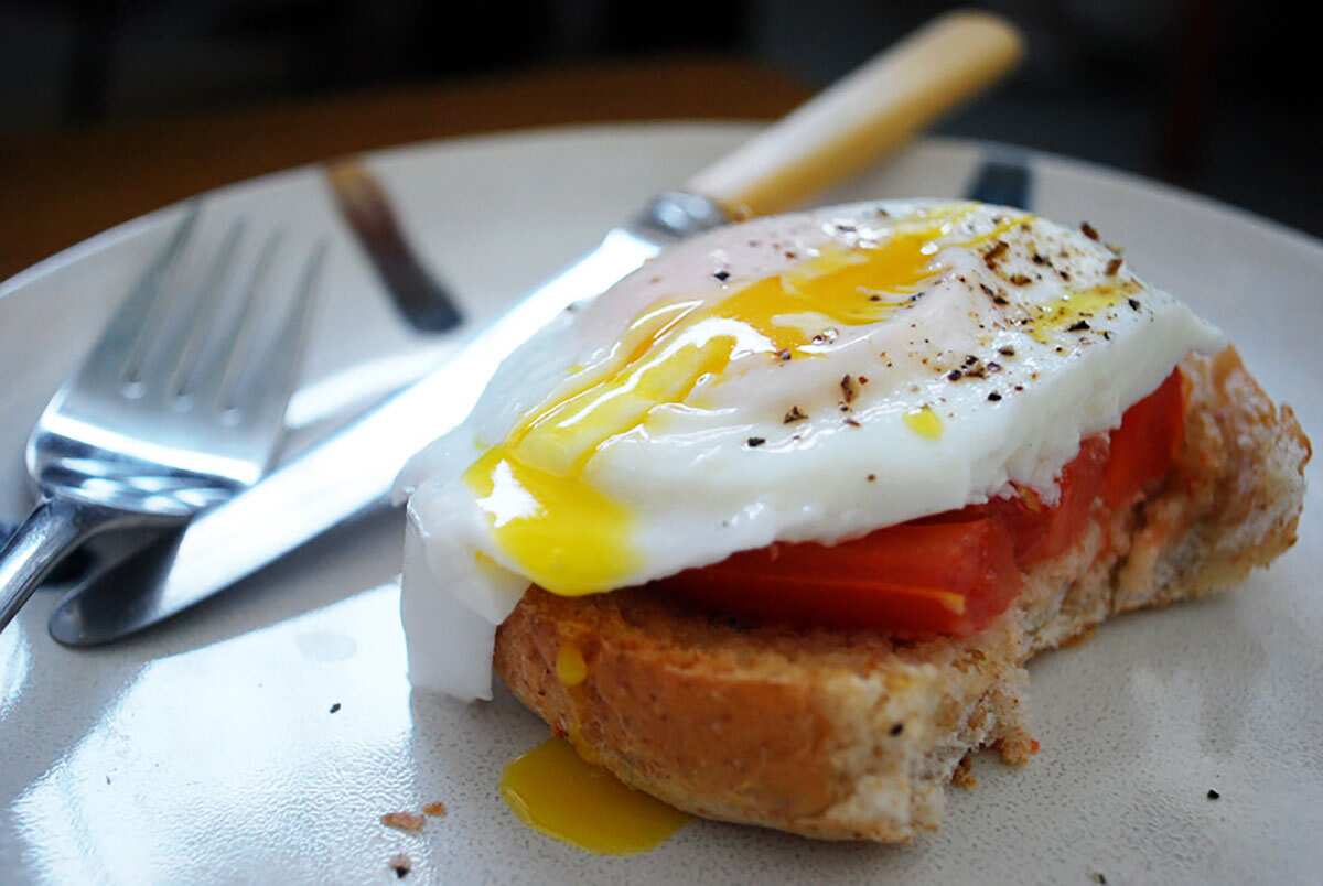 Poached egg breakfast