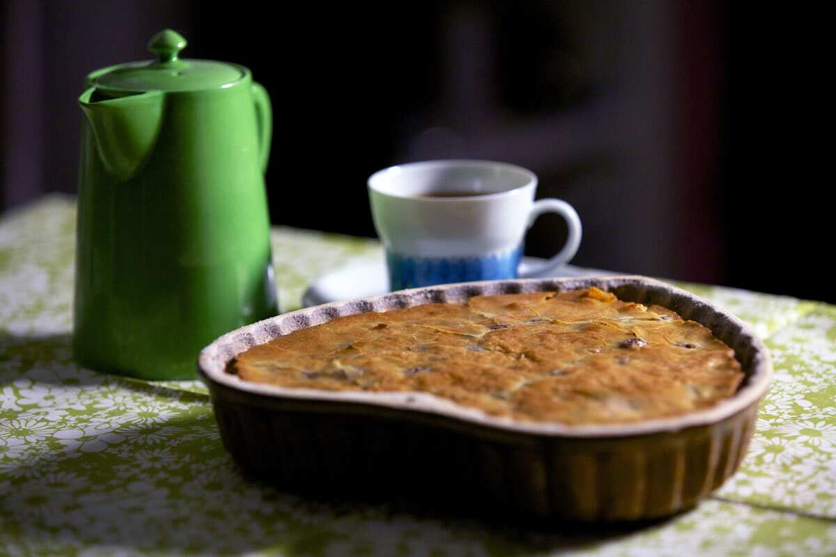 Sour cherry clafoutis