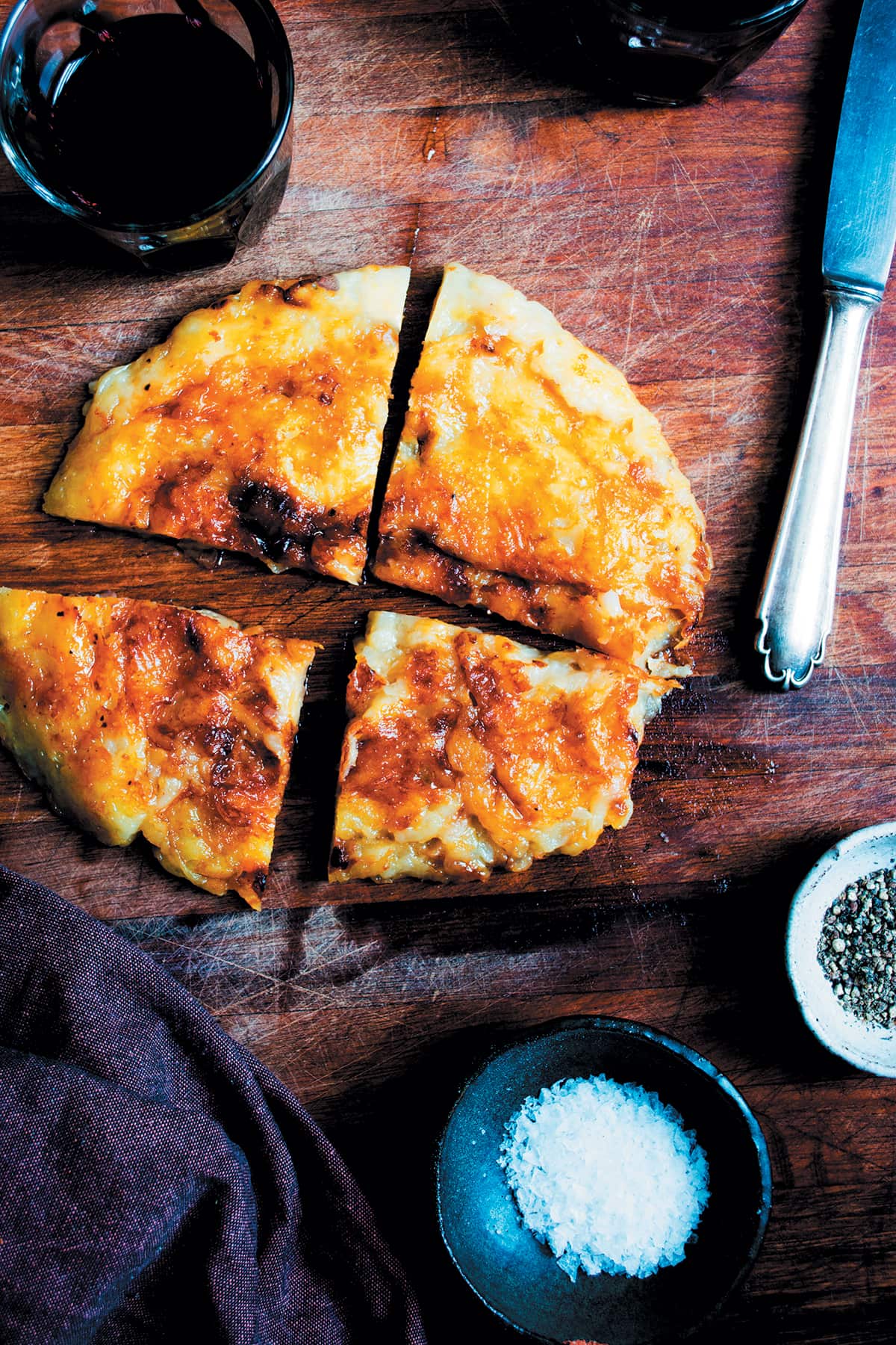 Potato and cheese pancake (frico)