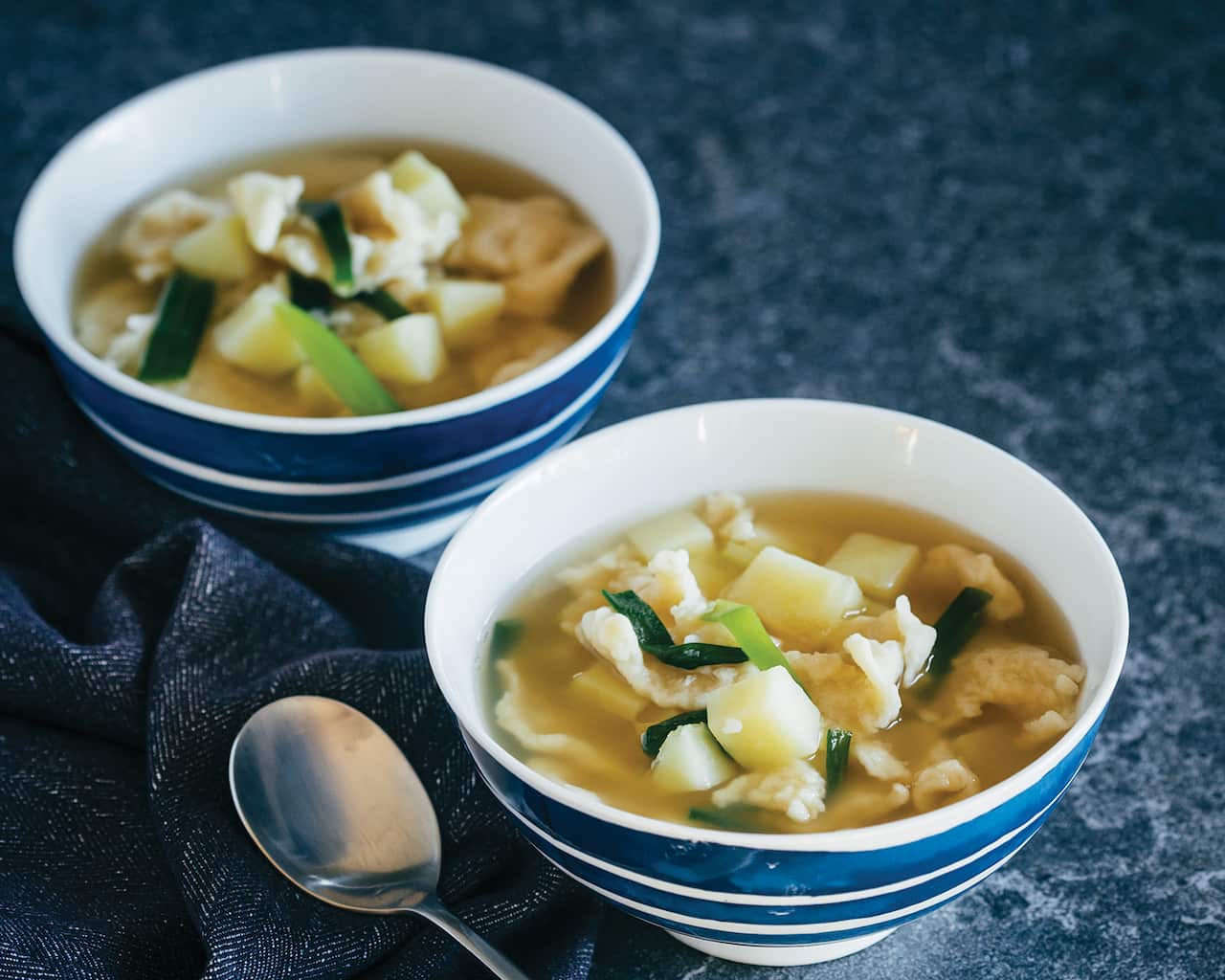 Potato and dumpling soup