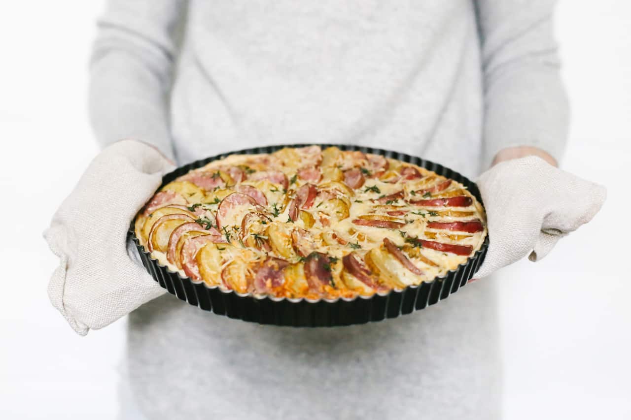 Two-potato tart