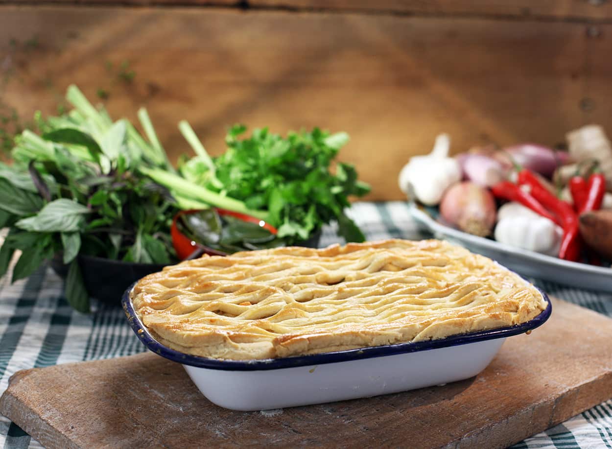 Thai chicken pie