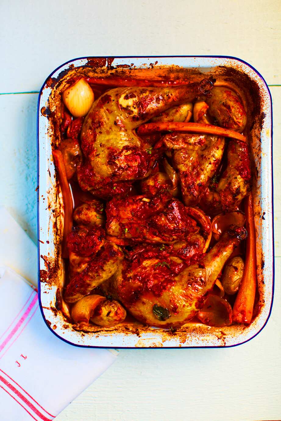 Roast red wine chicken