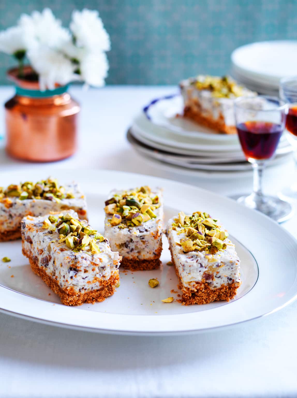 Pressed ricotta fruitcake