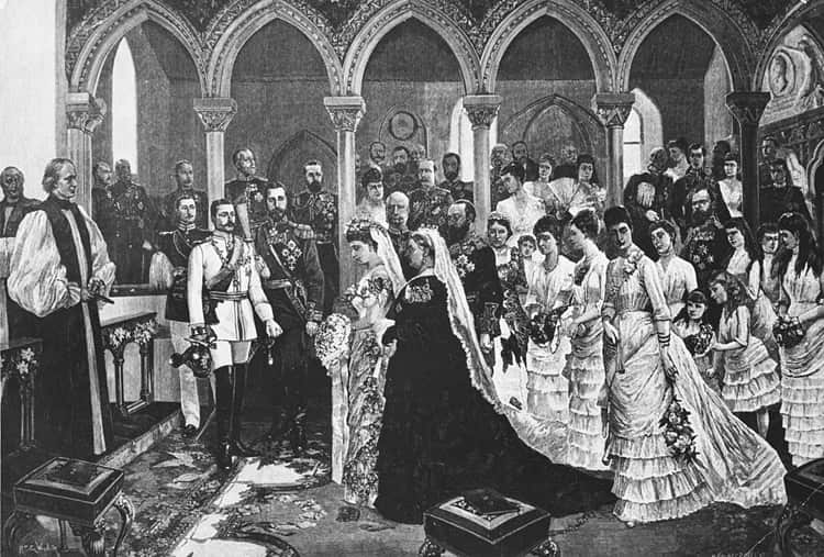 Royal wedding banquets through the ages - Princess Beatrice 1885 