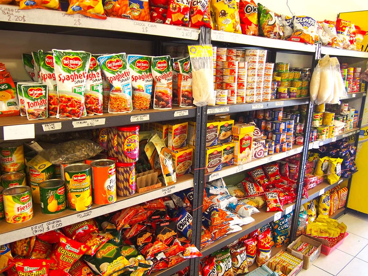 Panlasang Pinoy had a vast range of Filipino off-the-shelf products.