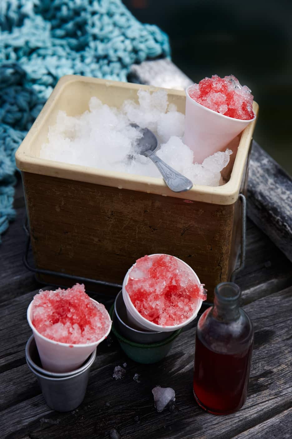 Berry cherry snow cones