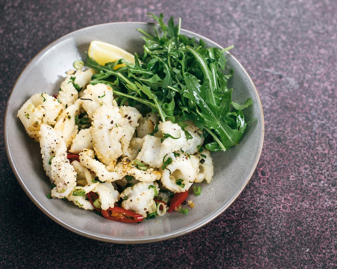 Pub-style salt and pepper squid