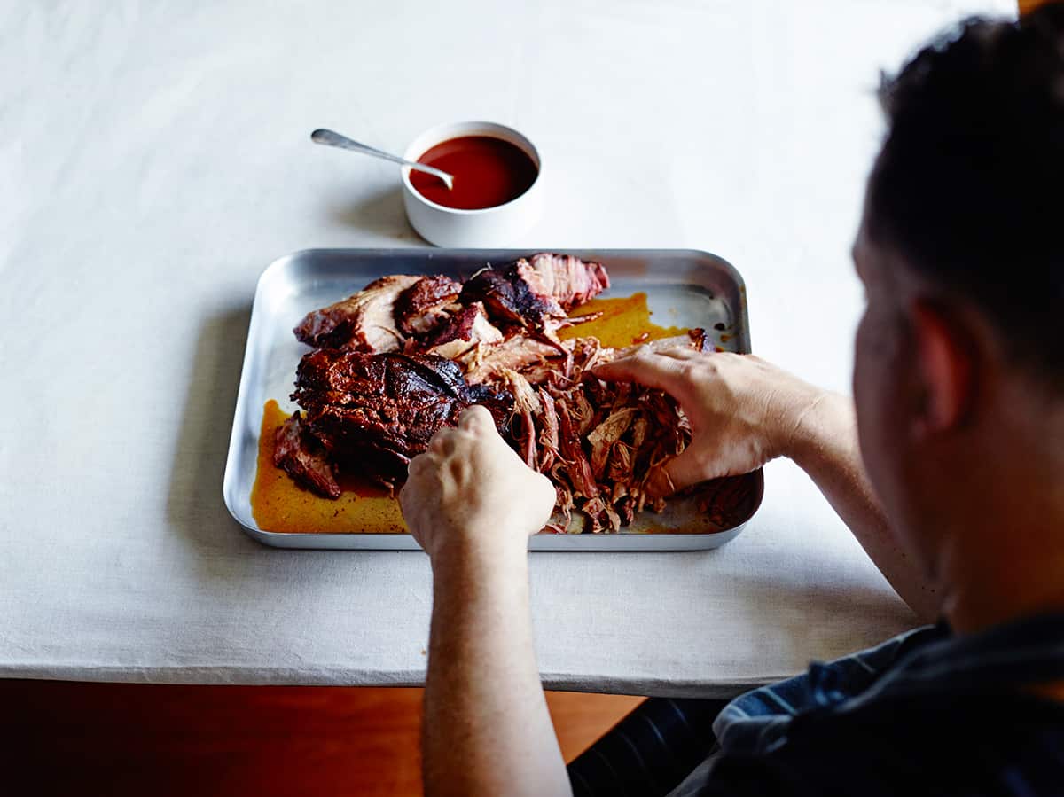 Pulling BBQ pork